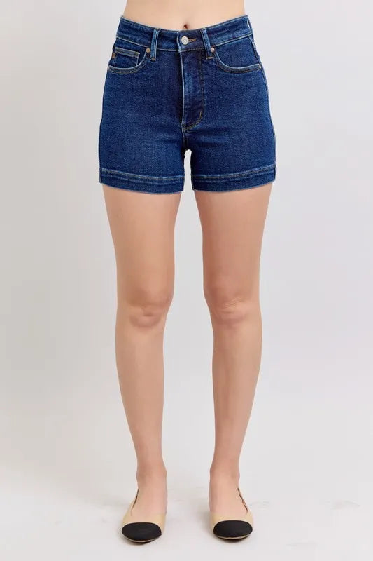Judy Blue High Waist Tummy Control Denim Shorts