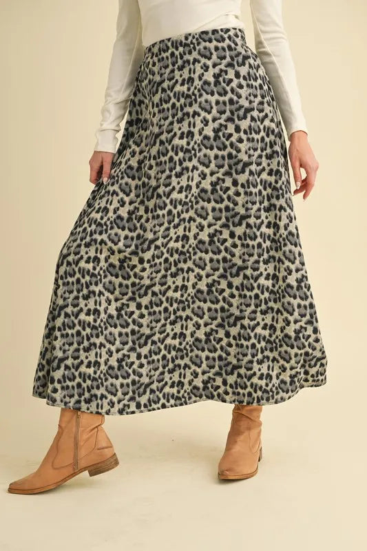 Leopard Midi Skirt - In Style Chics Boutique