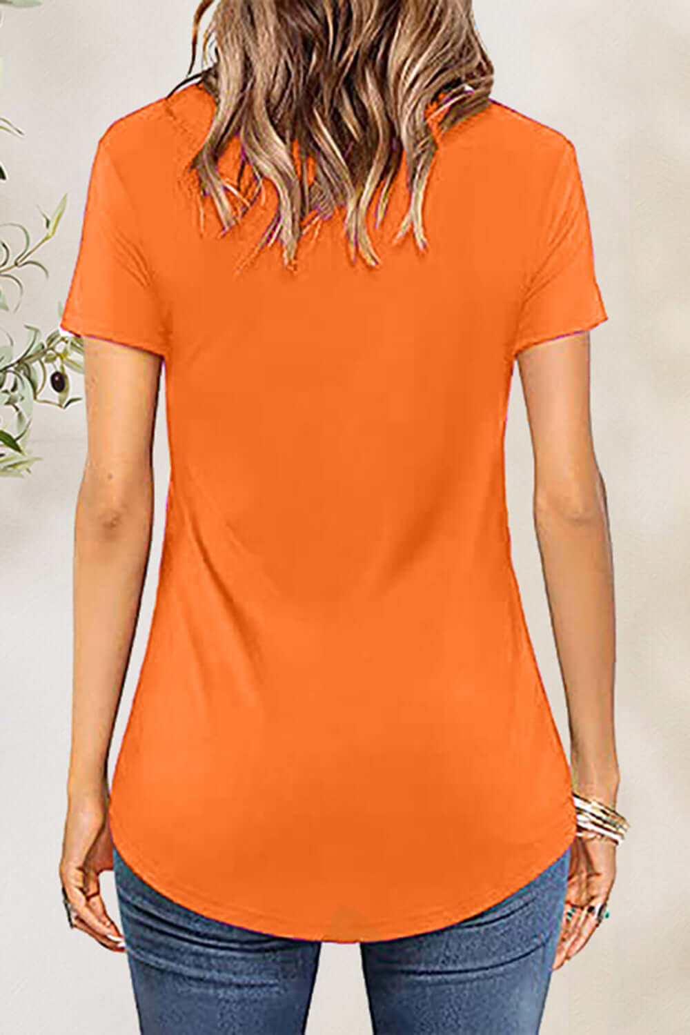 Crisscross Short Sleeve T-Shirt - In Style Chics Boutique LLC