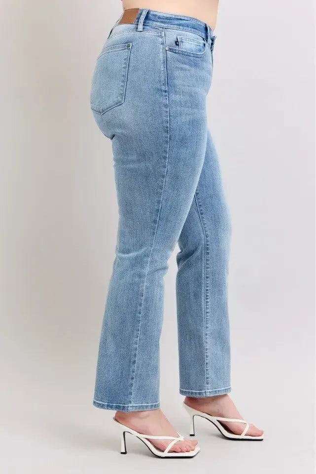 Judy Blue Plus Size High Waist Dad Jeans - shop women's plus size - In Style Chics Boutique