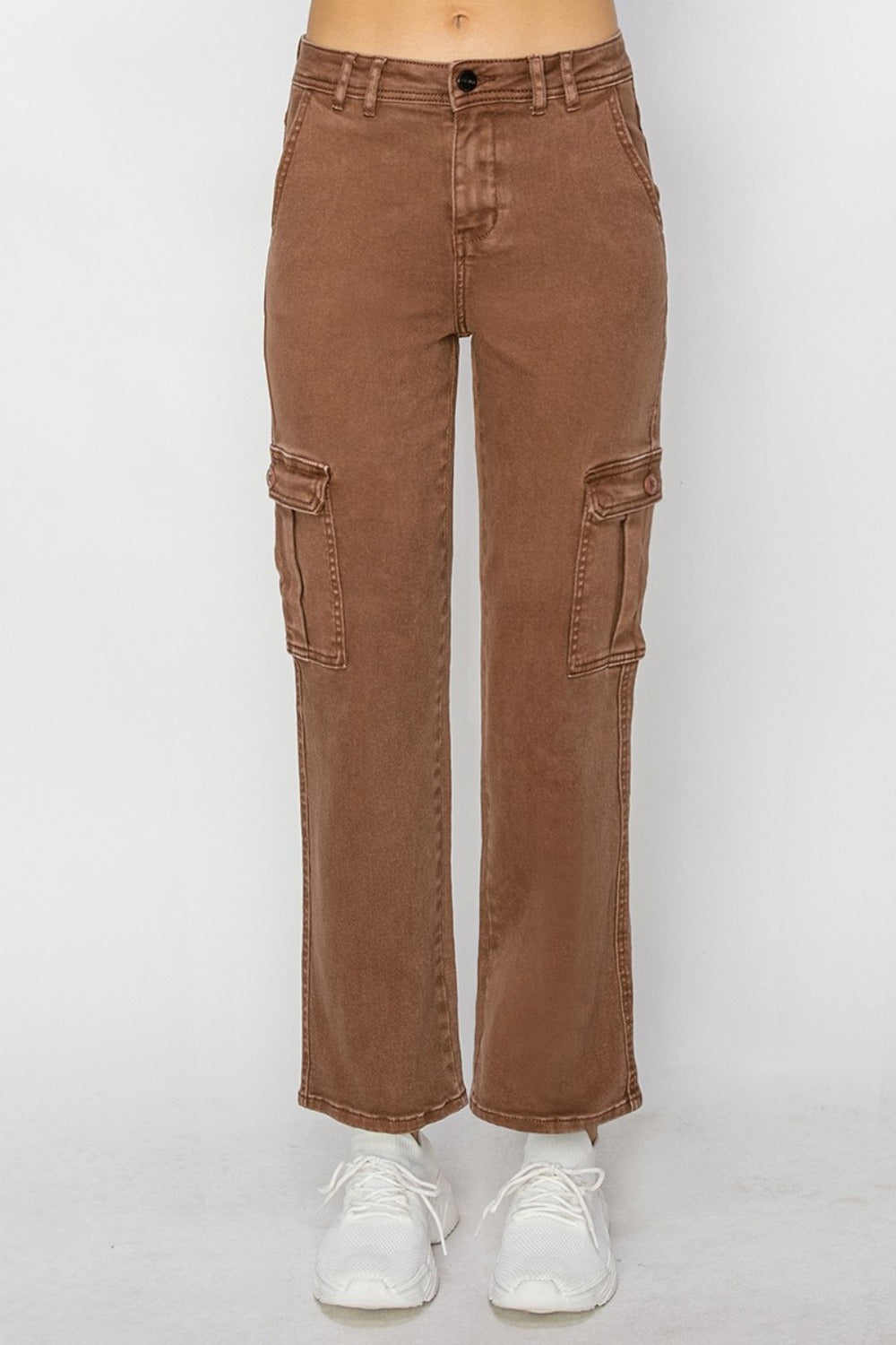 Risen Full Size High Rise Cargo Jeans - In Style Chics Boutique LLC