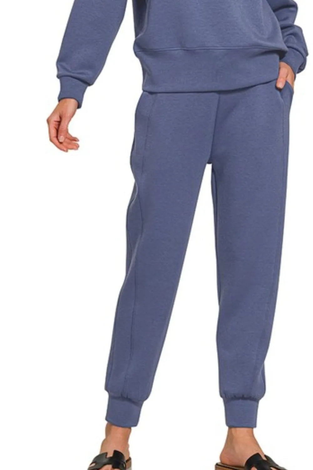 Scuba Crewneck Pullover & Joggers 2 Pieces Set at In Style Chics Boutique Women's Sweat Suit