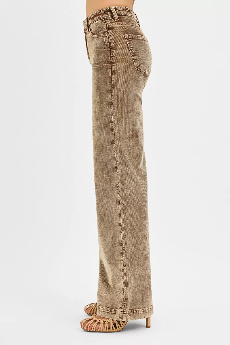 RISEN High Rise Wide Leg Corduroy Jeans at In Style Chics Boutique