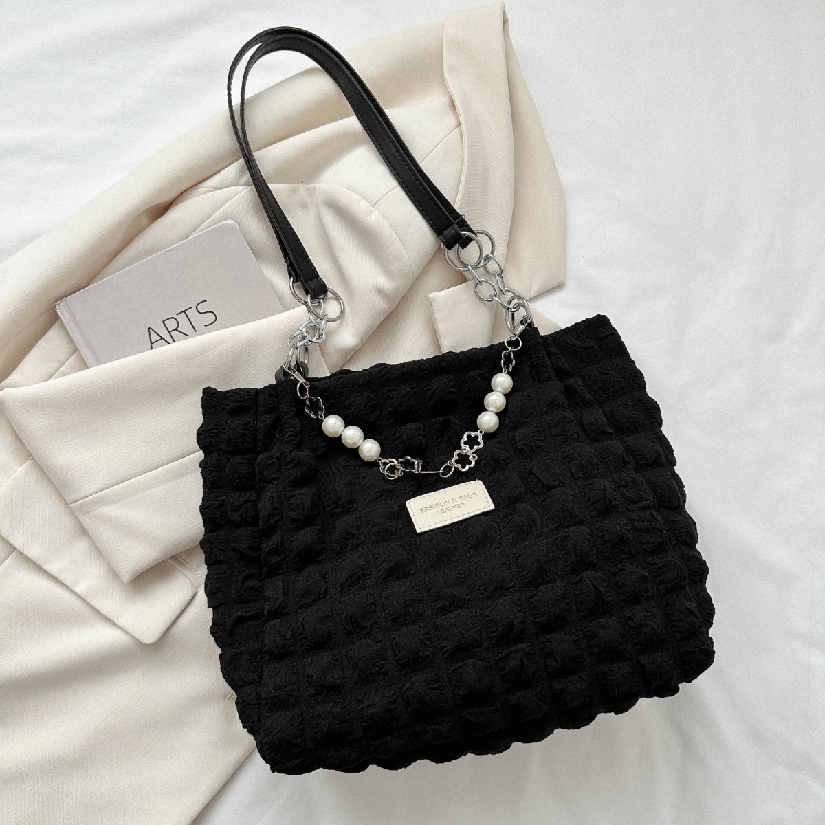 Bubble Textured Tote Bag - In Style Chics Boutique LLC