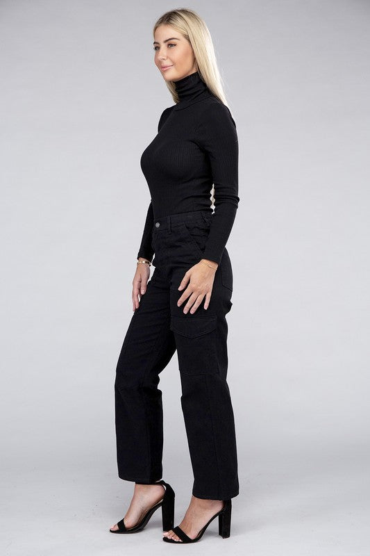 Everyday Wear Elastic-Waist Cargo Pants for Women - In Style Chics Boutique LLC