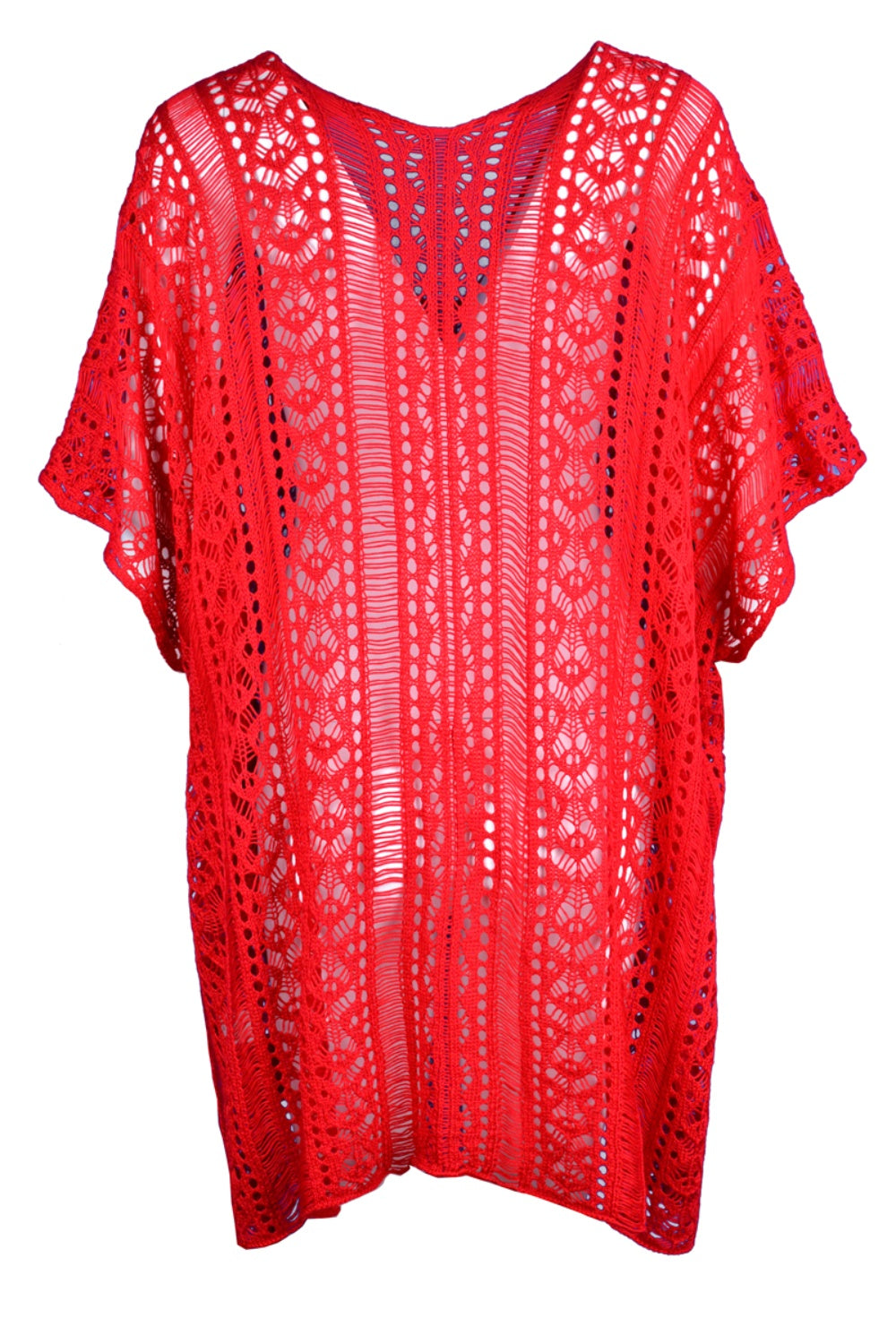 Cutout V-Neck Cover-Up with Tassel - More Colors! - In Style Chics Boutique LLC