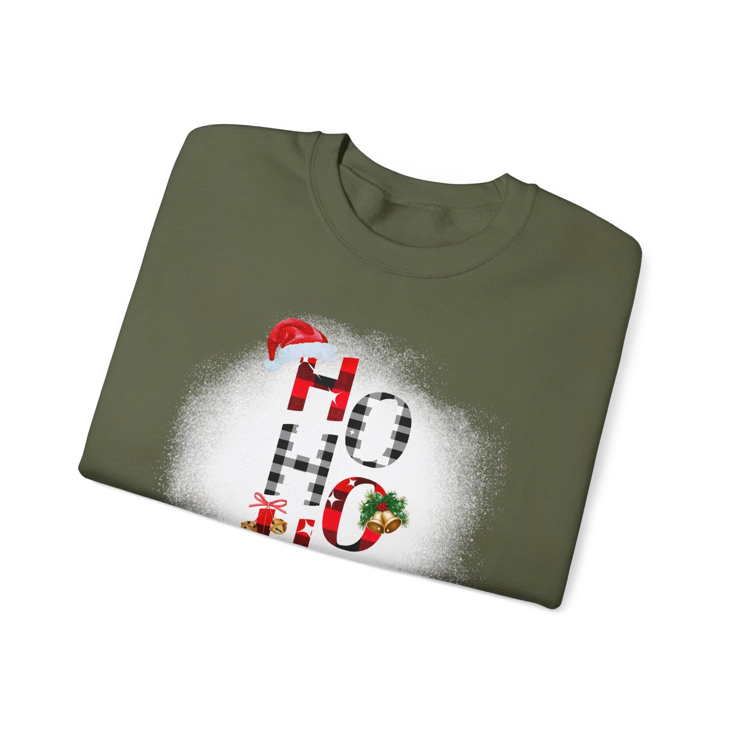 Unisex Heavy Blend™ Crewneck "Ho Ho Ho" Graphic Sweatshirt