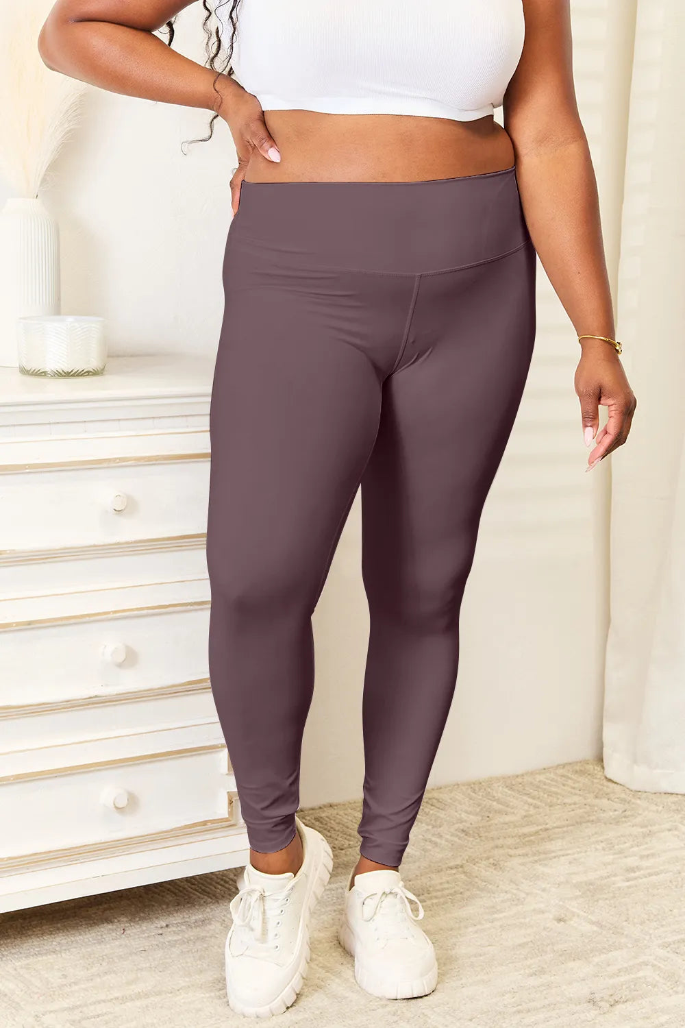 Wide Waistband Sports Leggings - In Style Chics Boutique