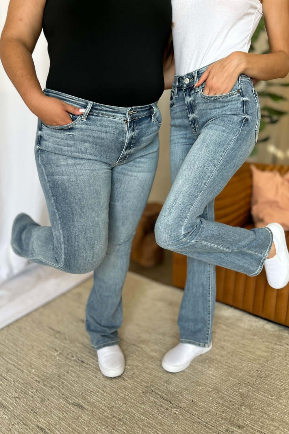 Judy Blue Full Size Medium Rise Bootcut Jeans - In Style Chics Boutique LLC