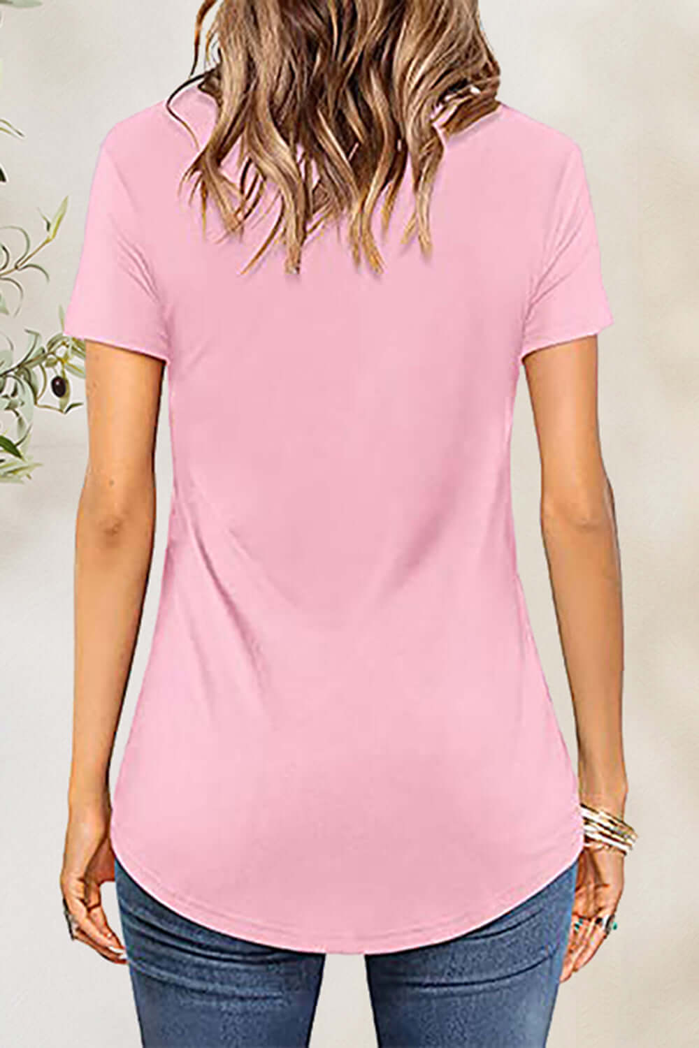 Crisscross Short Sleeve T-Shirt - In Style Chics Boutique LLC