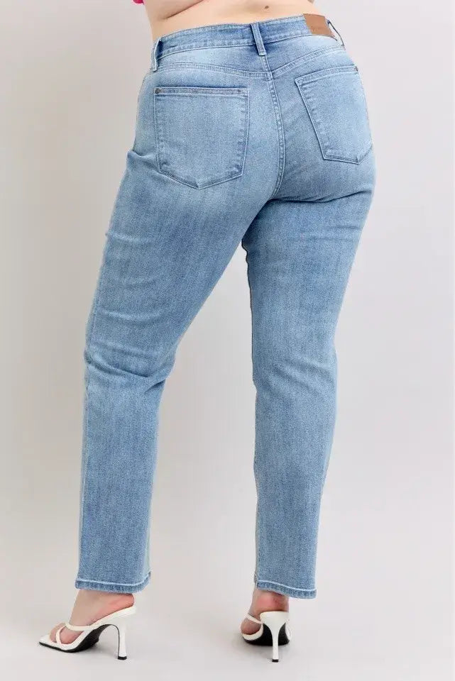 Judy Blue Plus Size High Waist Dad Jeans - shop women's plus size - In Style Chics Boutique