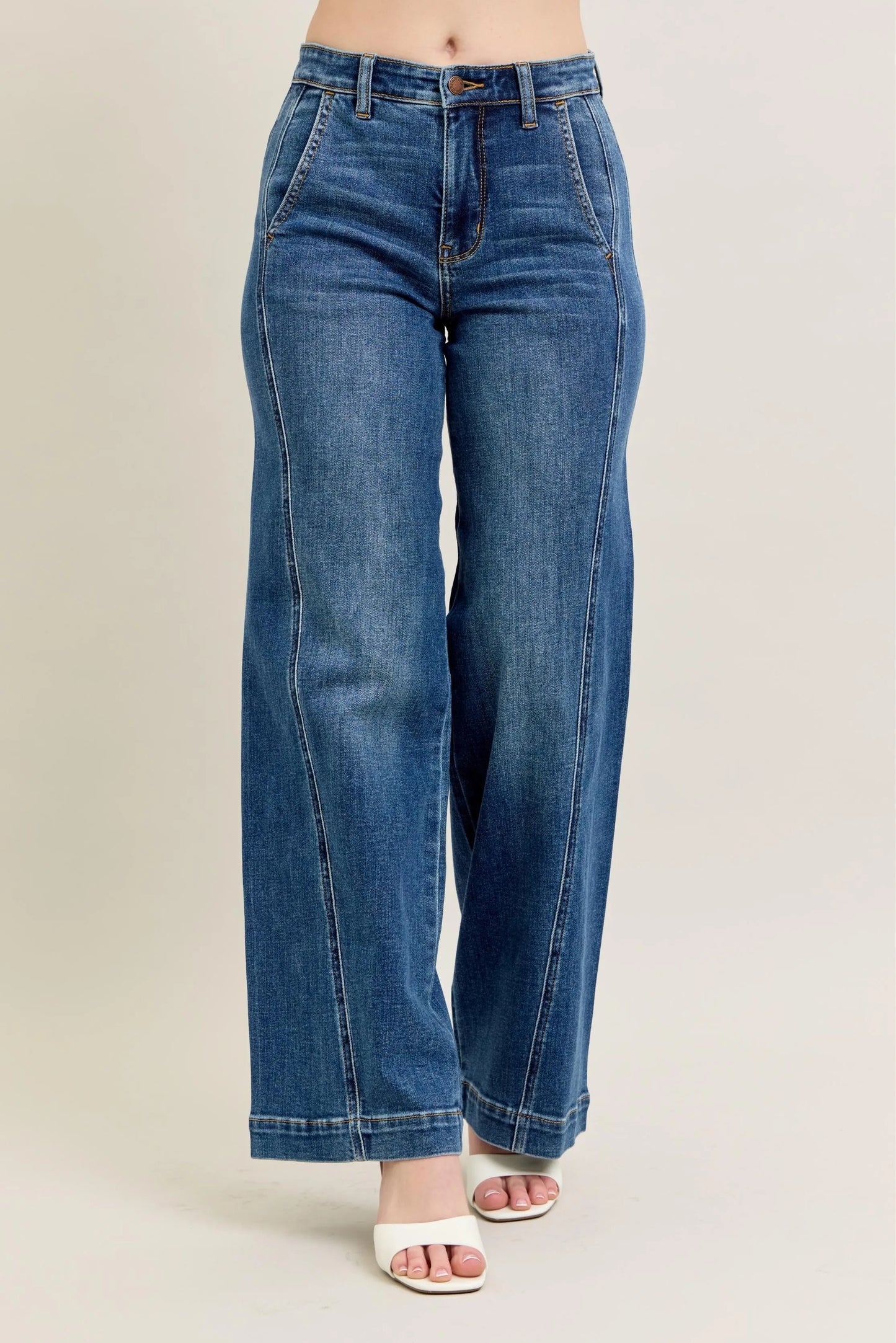 Judy Blue Wide Leg Jeans High Waist - Best Jeans for Women - In Style Chics Boutique Quality Denim