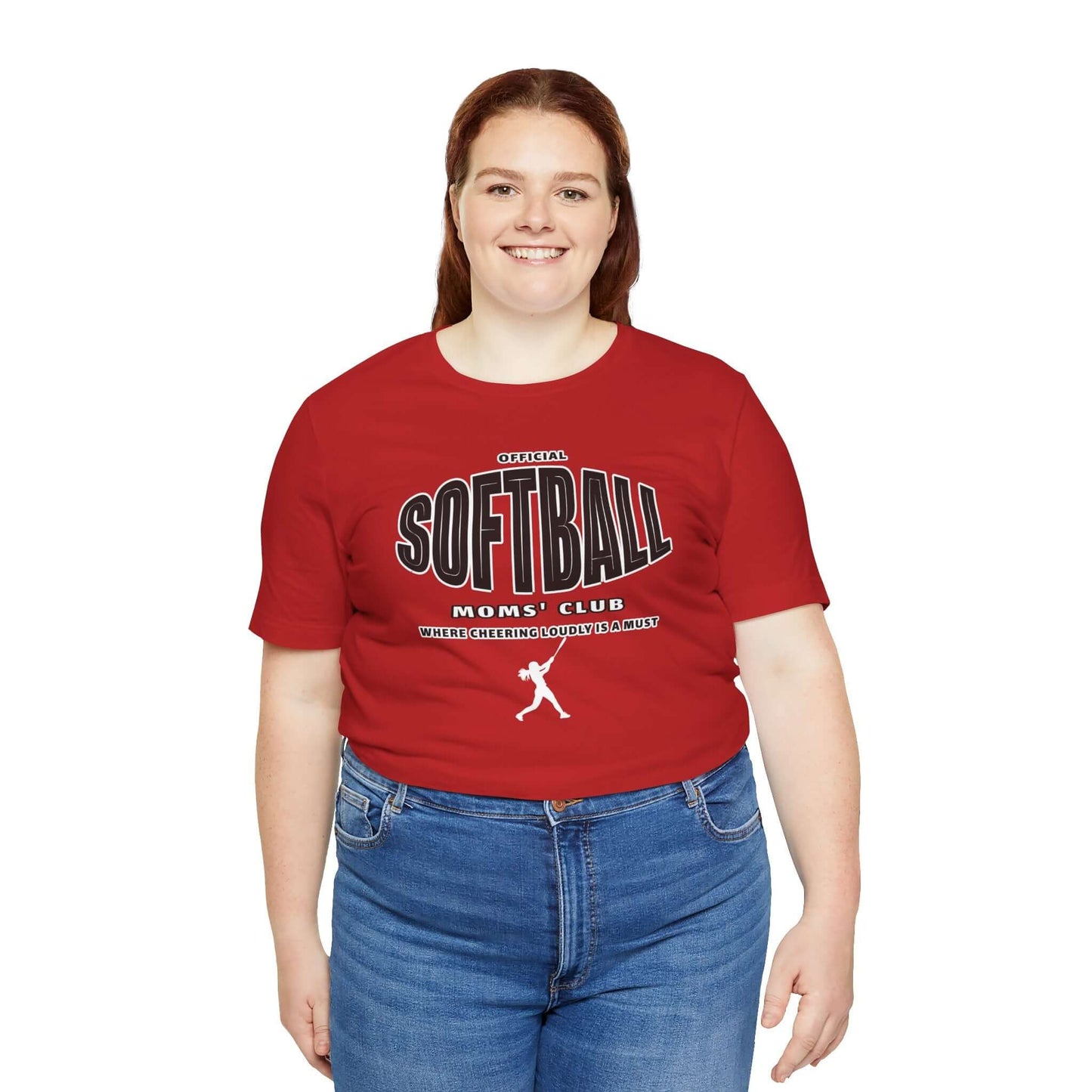 Softball Mom Short Sleeve Tee - Cute Graphic Ts for Women - In Style Chics Boutique Online Women's Juniors Plus Size Apparel