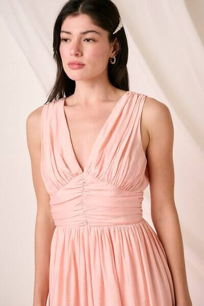 V-Neck Sleeveless Midi Dress - In Style Chics Boutique