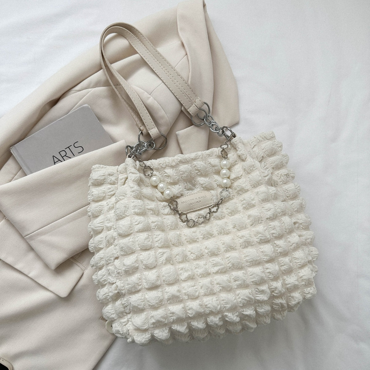 Bubble Textured Tote Bag - In Style Chics Boutique LLC