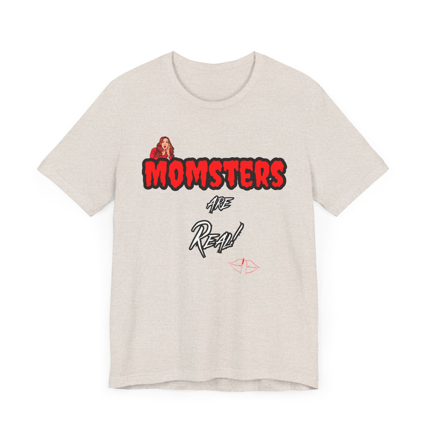Unisex Jersey Short Sleeve Halloween Graphic T -"Momsters..." Light Color Tees - In Style Chics Boutique LLC