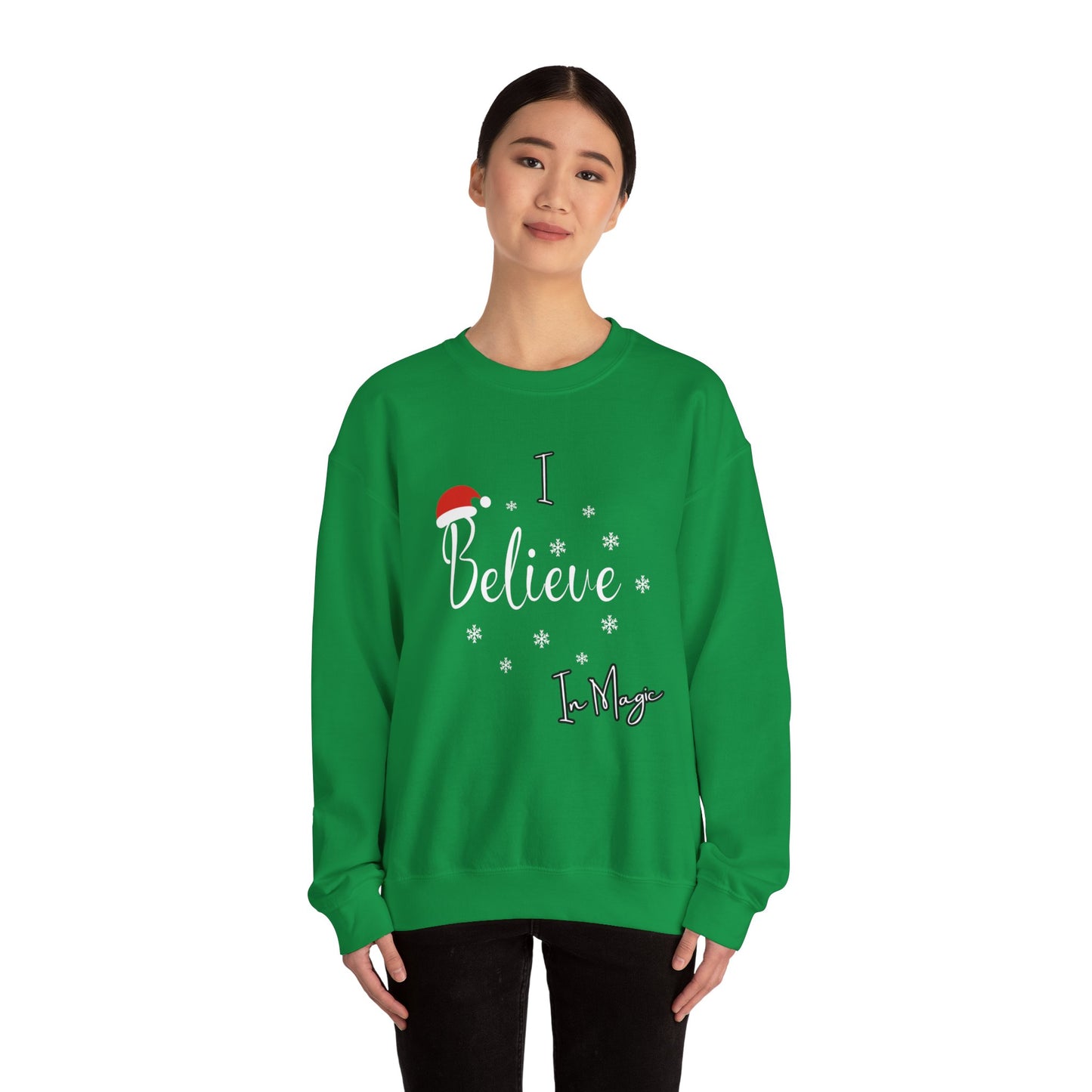 Unisex Heavy Blend™ Crewneck "Believe" Graphic Sweatshirt