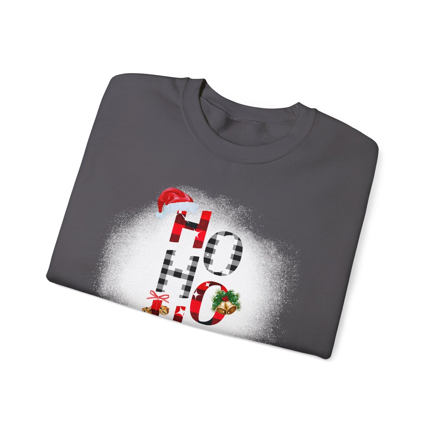 Unisex Heavy Blend™ Crewneck "Ho Ho Ho" Graphic Sweatshirt