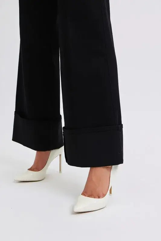 Judy Blue High Waist Reto Wide Leg W/ Cuff