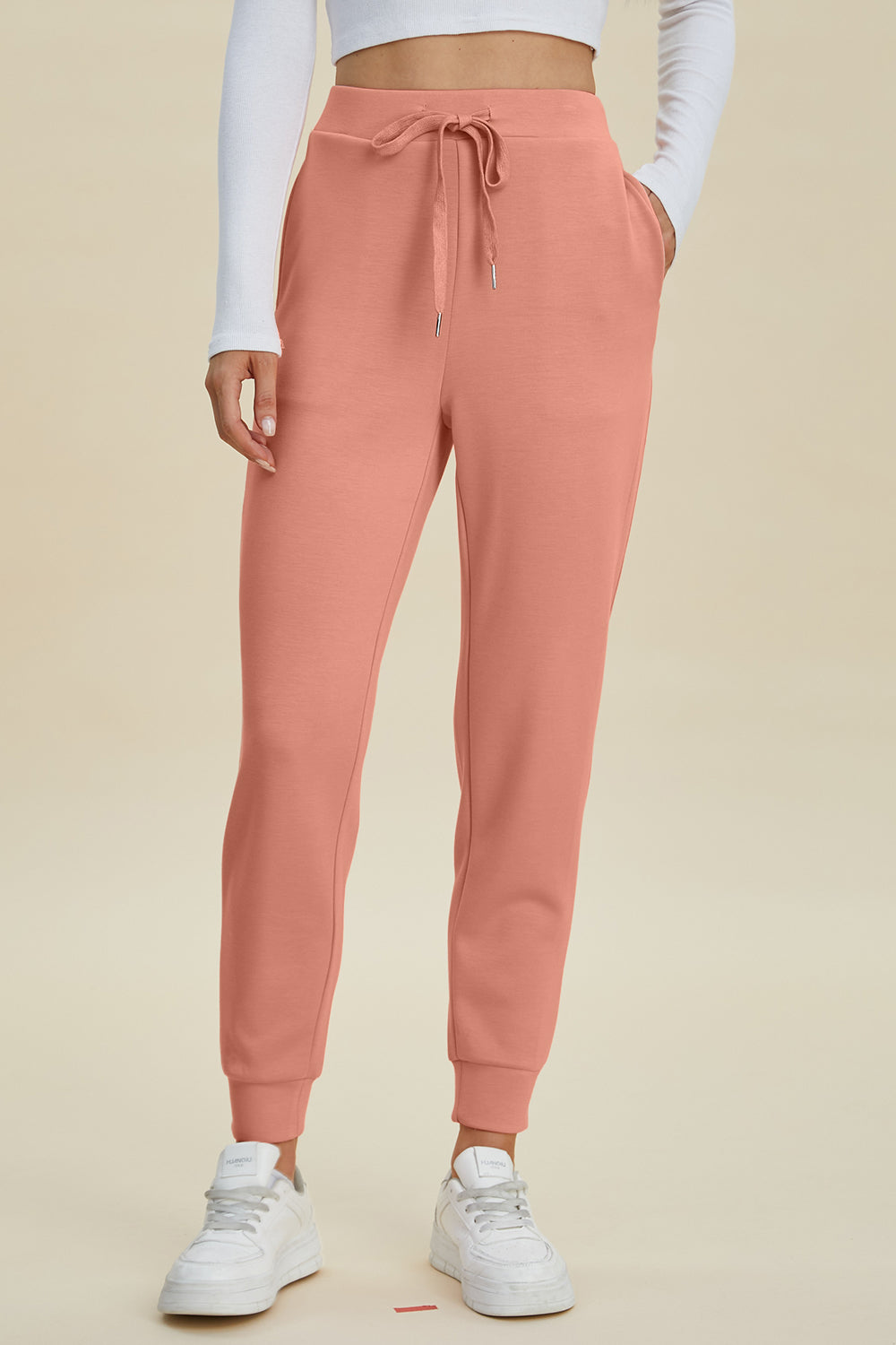 Basic Bae Full Size Air Scuba Drawstring High Waist Joggers - In Style Chics Boutique LLC