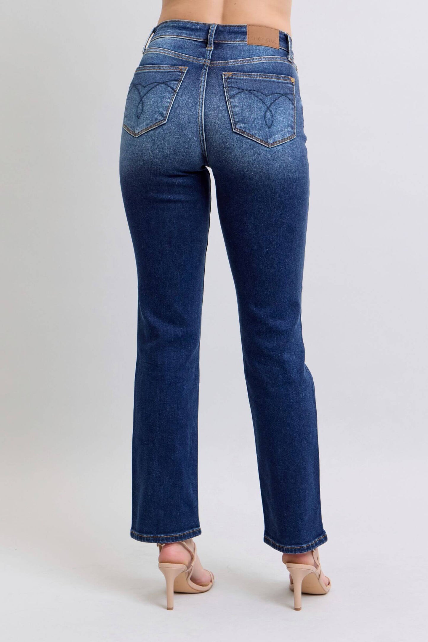 Judy Blue Full Size Washed Straight Leg Jeans with Pockets - In Style Chics Boutique LLC