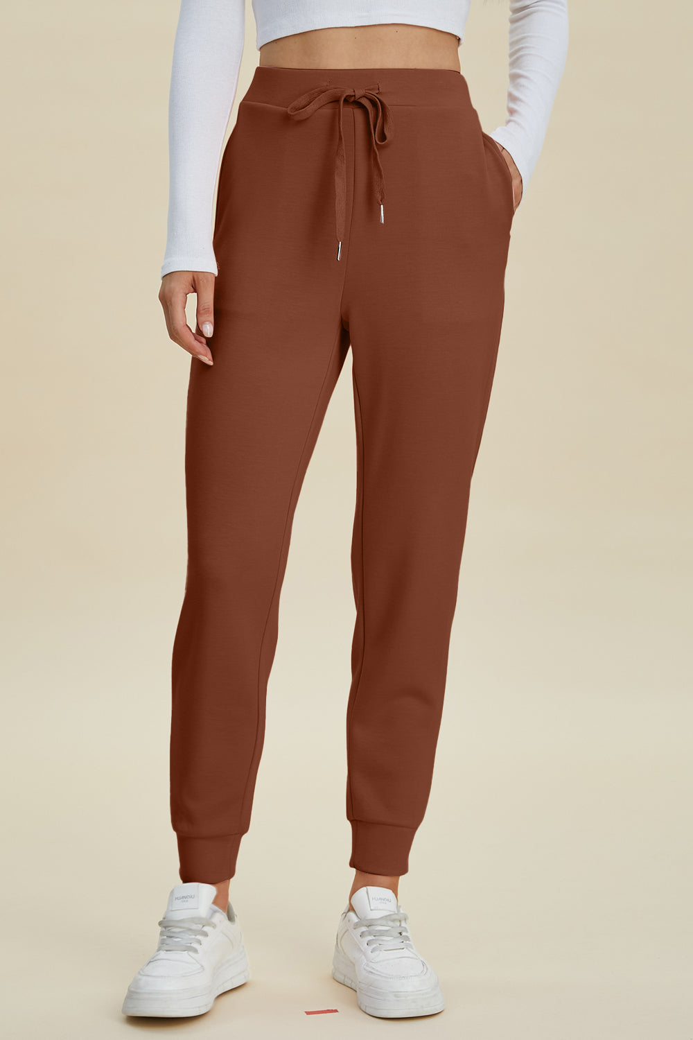 Basic Bae Full Size Air Scuba Drawstring High Waist Joggers - In Style Chics Boutique LLC
