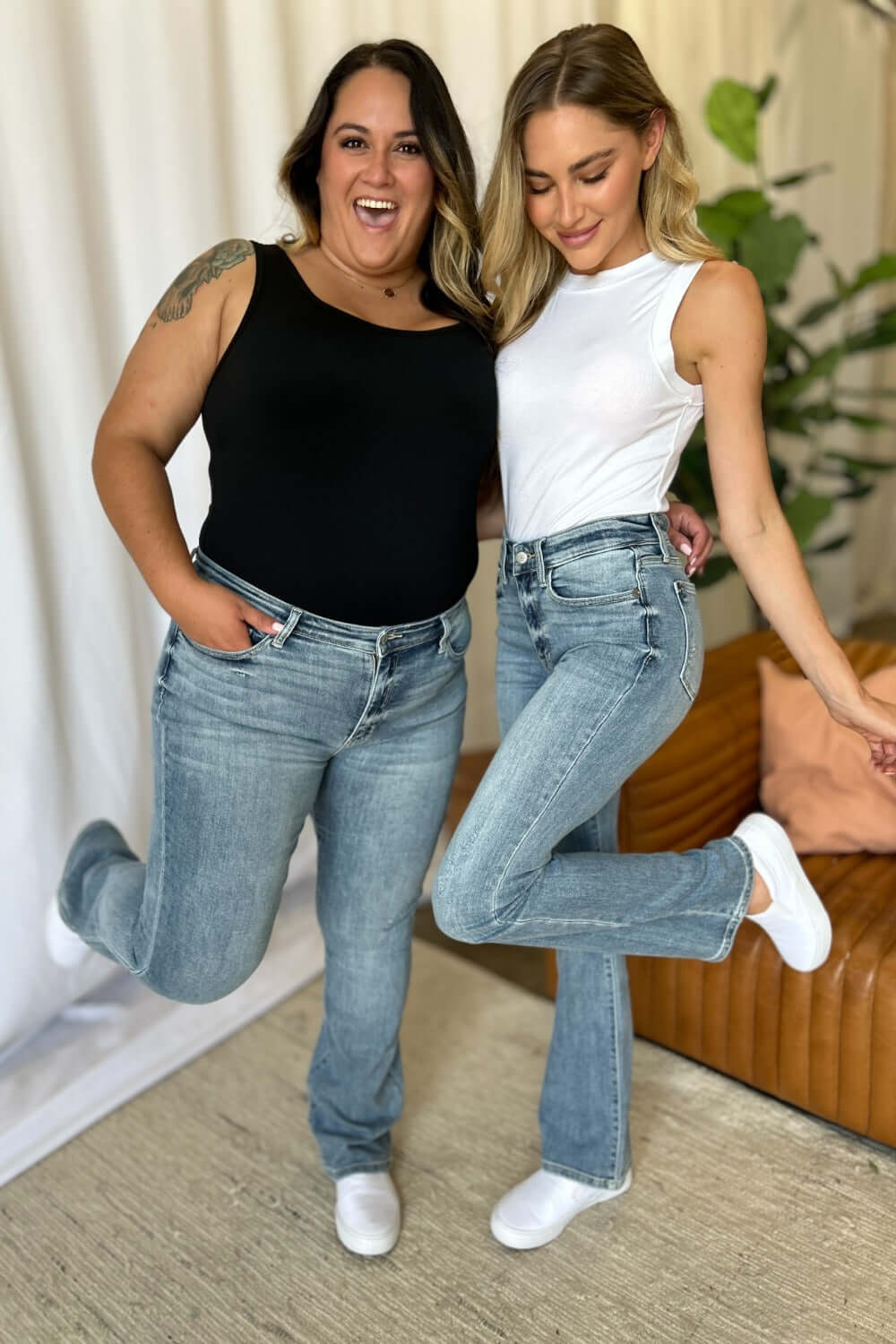 Judy Blue Full Size Medium Rise Bootcut Jeans - In Style Chics Boutique LLC
