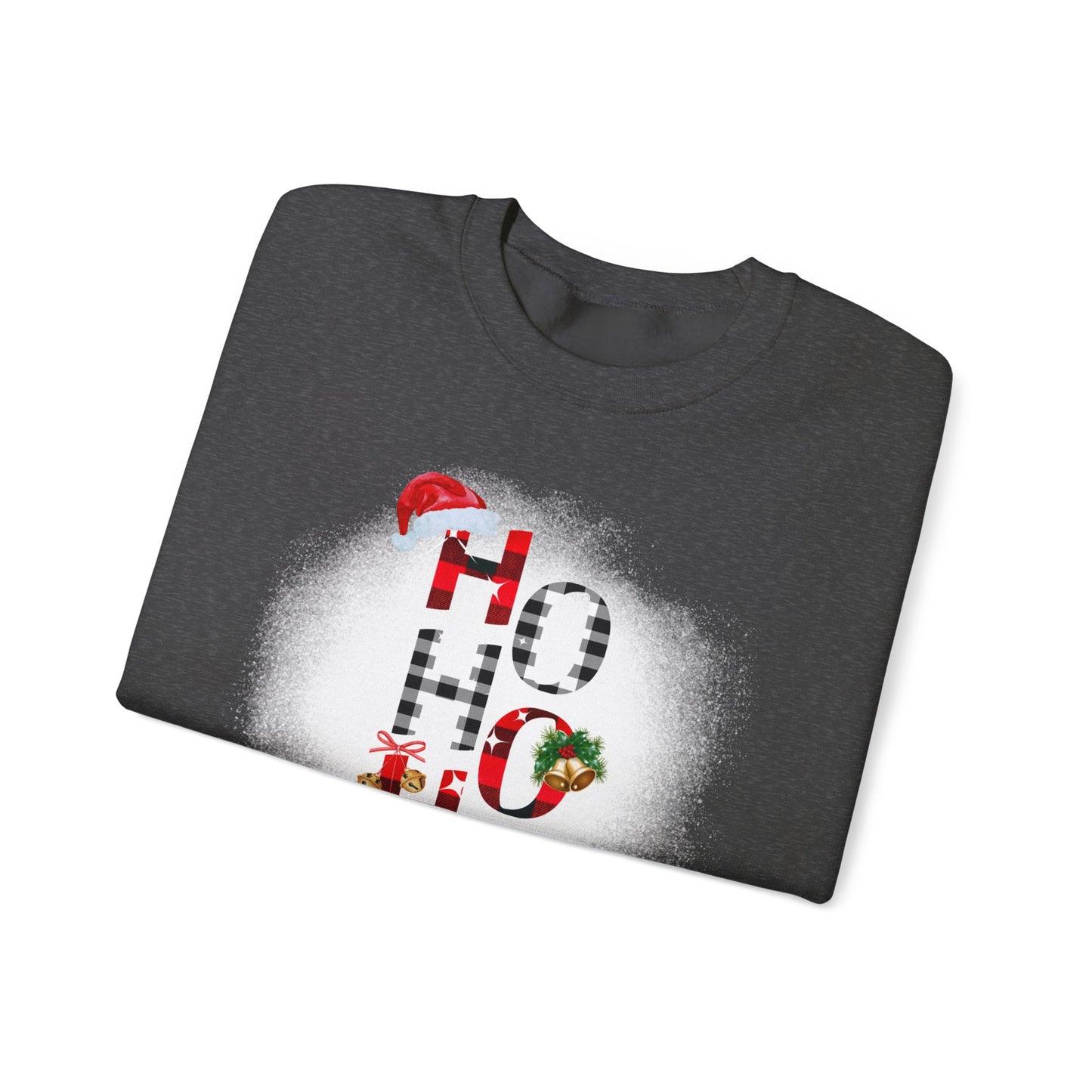 Unisex Heavy Blend™ Crewneck "Ho Ho Ho" Graphic Sweatshirt