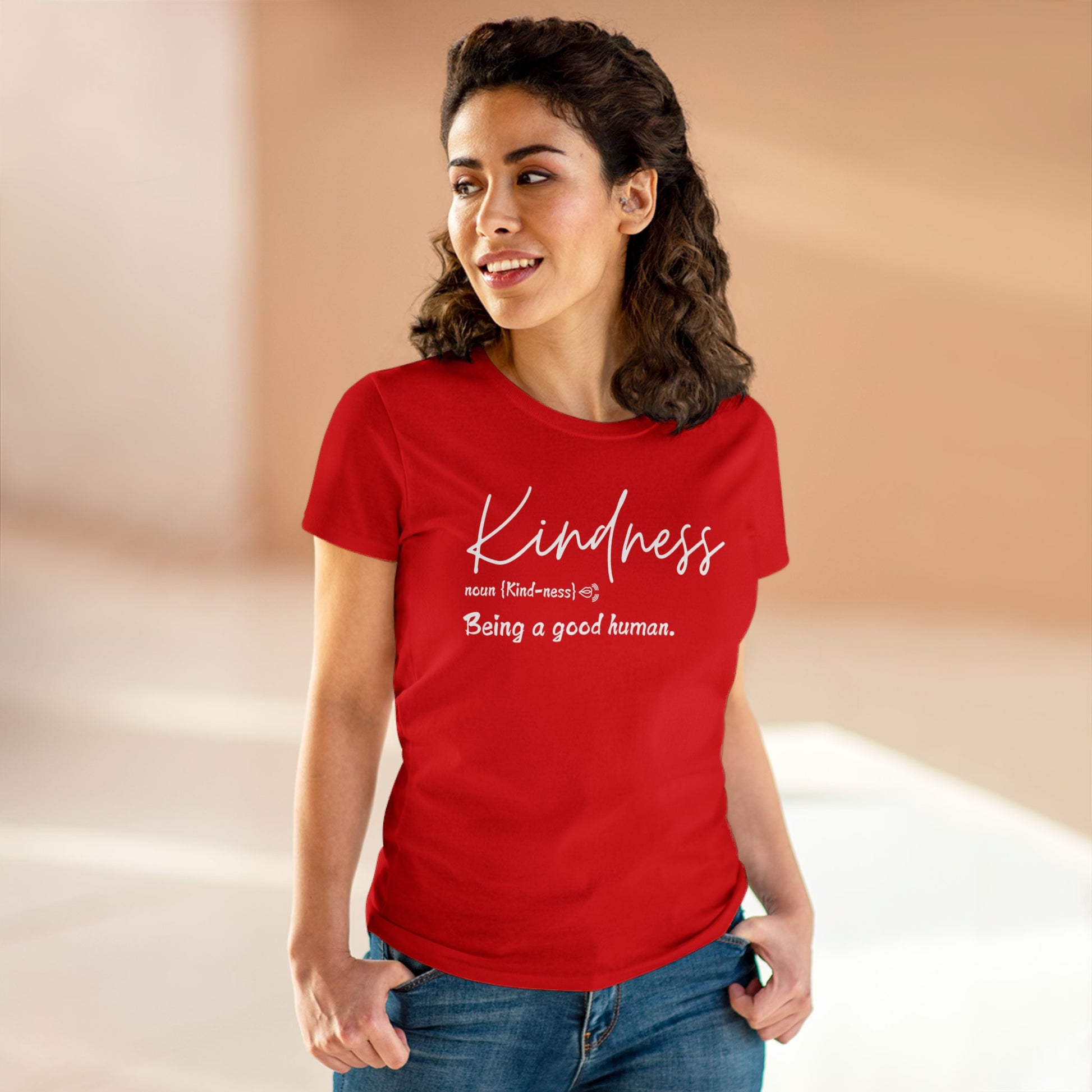 Women's Midweight Cotton "Kindness" Graphic Tee - In Style Chics Boutique LLC