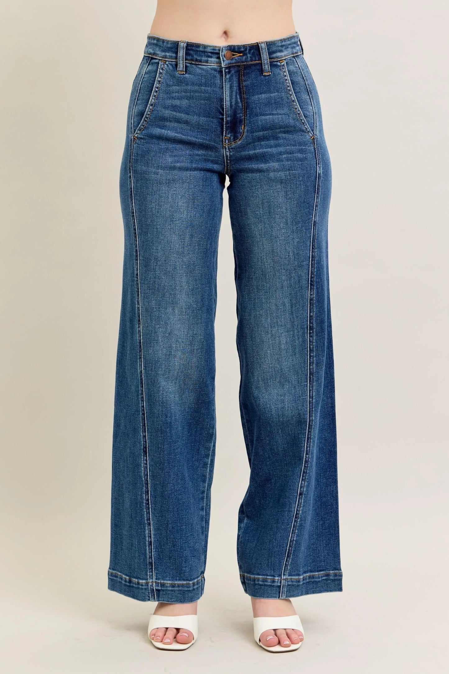 Judy Blue Wide Leg Jeans High Waist - Best Jeans for Women - In Style Chics Boutique Quality Denim