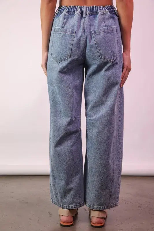 Wide Leg Comfy Jeans- In Style Chics Boutique Women's Juniors Apparel Online