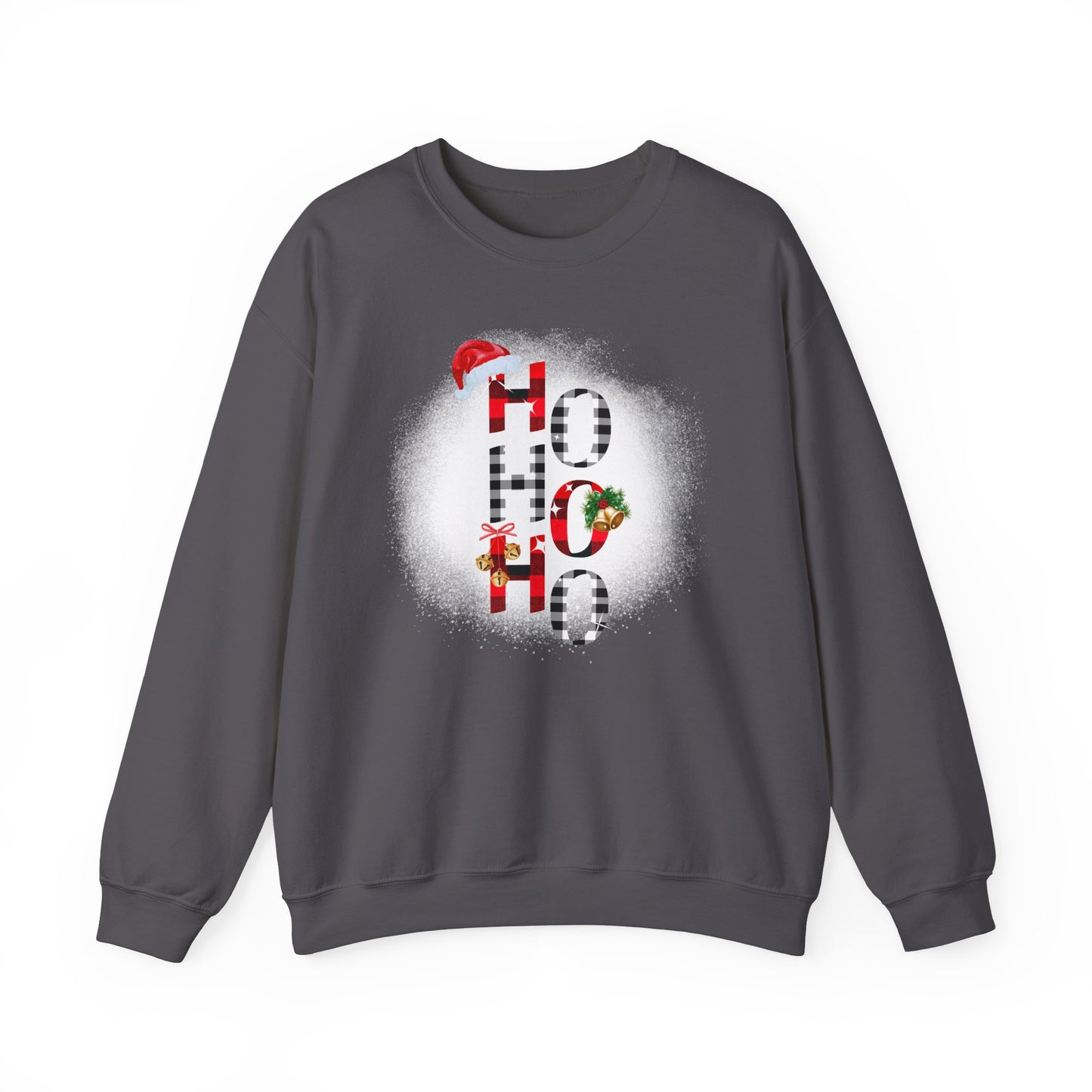 Unisex Heavy Blend™ Crewneck "Ho Ho Ho" Graphic Sweatshirt