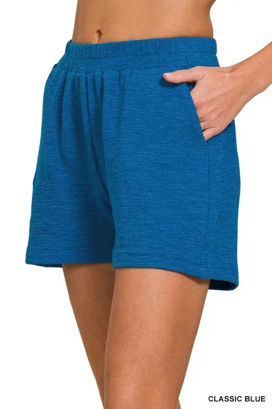 Cotton Slub Shorts for Women - In Style Chics Boutique Women's Juniors Fashion Style Online