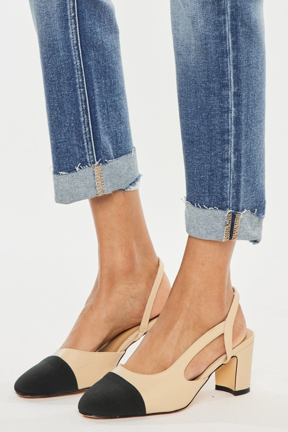 Women's Juniors Kancan High Rise Cuffed Straight Jeans - In Style Chics Boutique LLC