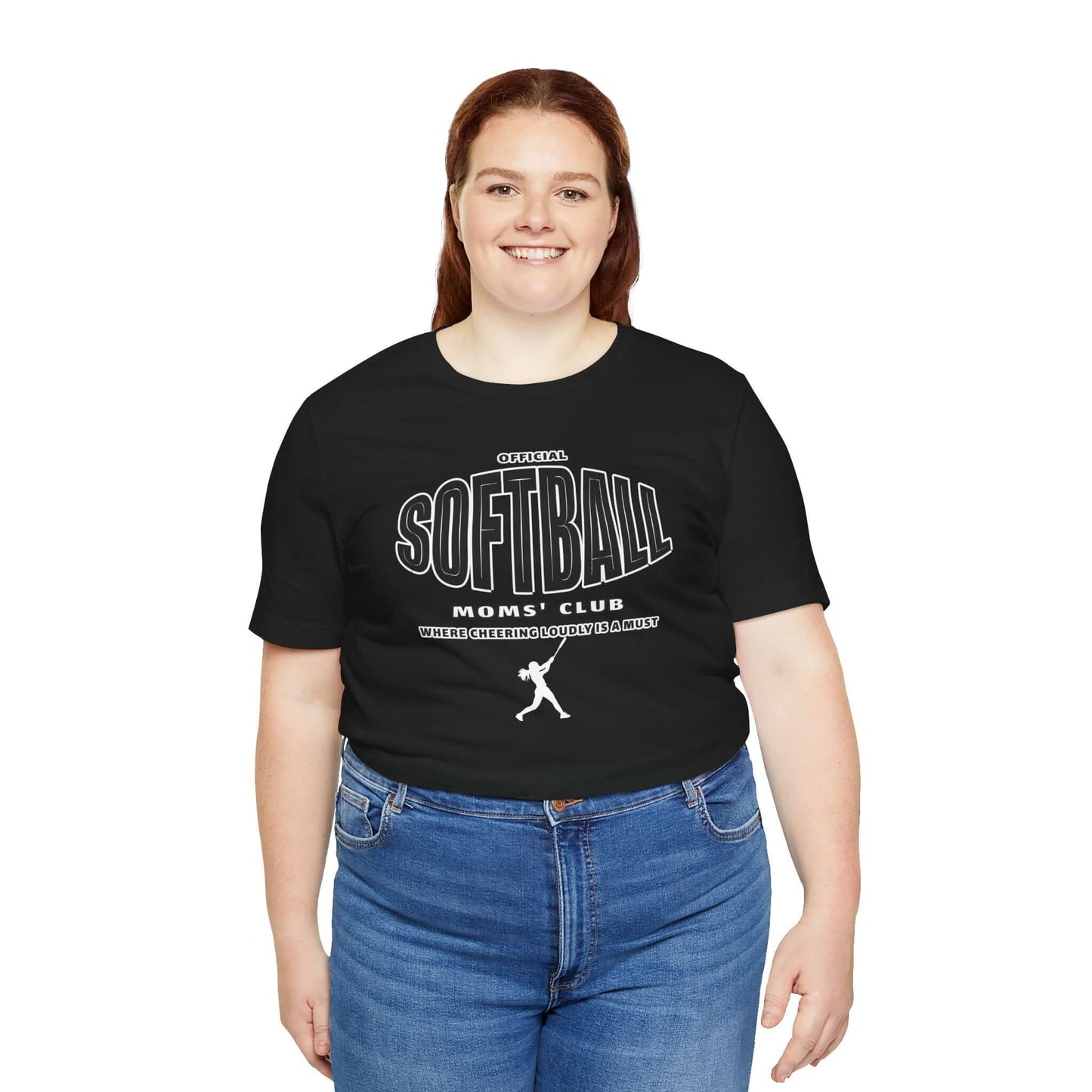 Softball Mom Short Sleeve Tee - Cute Graphic Ts for Women - In Style Chics Boutique Online Women's Juniors Plus Size Apparel