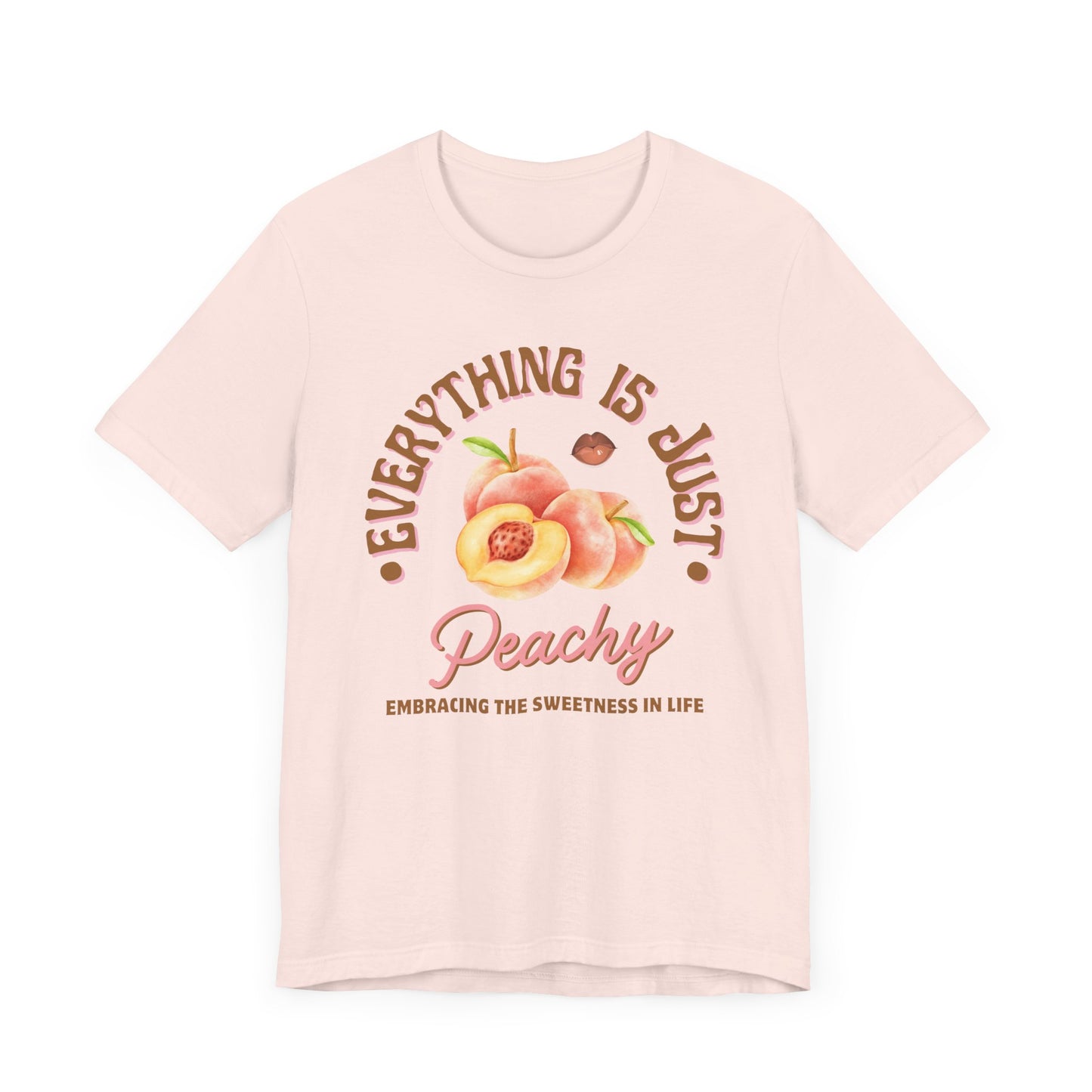 Just Peachy' Short Sleeve Tee - Cute Graphic T-shirts - In Style Chics Boutique