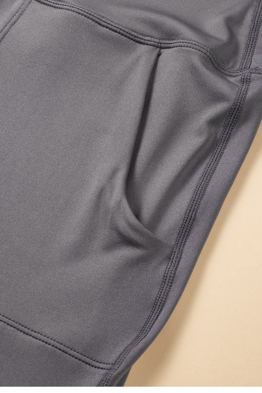Black Exposed Seam High Waist Pocketed Joggers - In Style Chics Boutique LLC