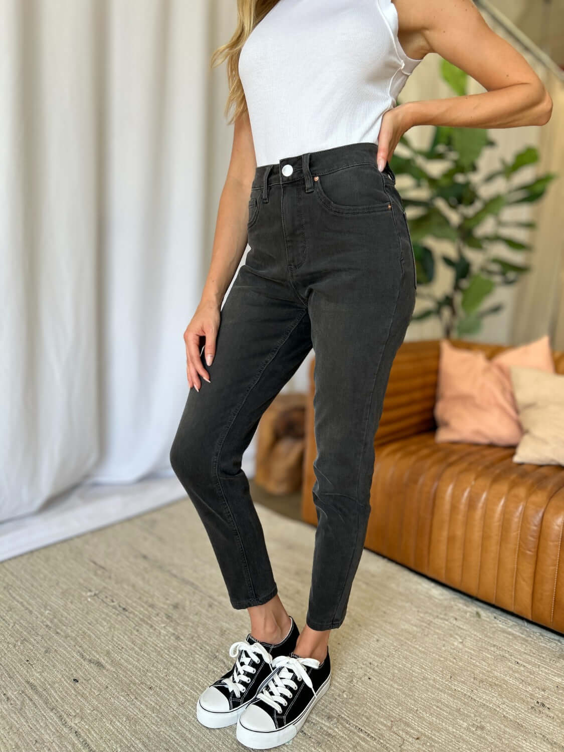 RFM Full Size High Rise Tummy Control Skinny Jeans - In Style Chics Boutique LLC