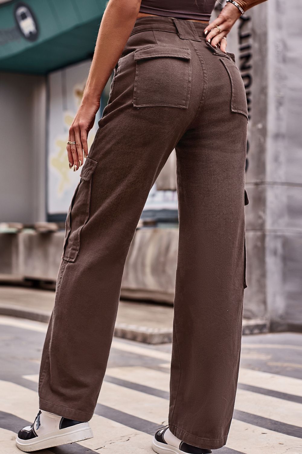 Buttoned High Waist Loose Fit Jeans - In Style Chics Boutique LLC
