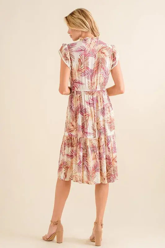 Boho Printed Tiered Dress - In Style Chics Boutique Women's Juniors Clothes