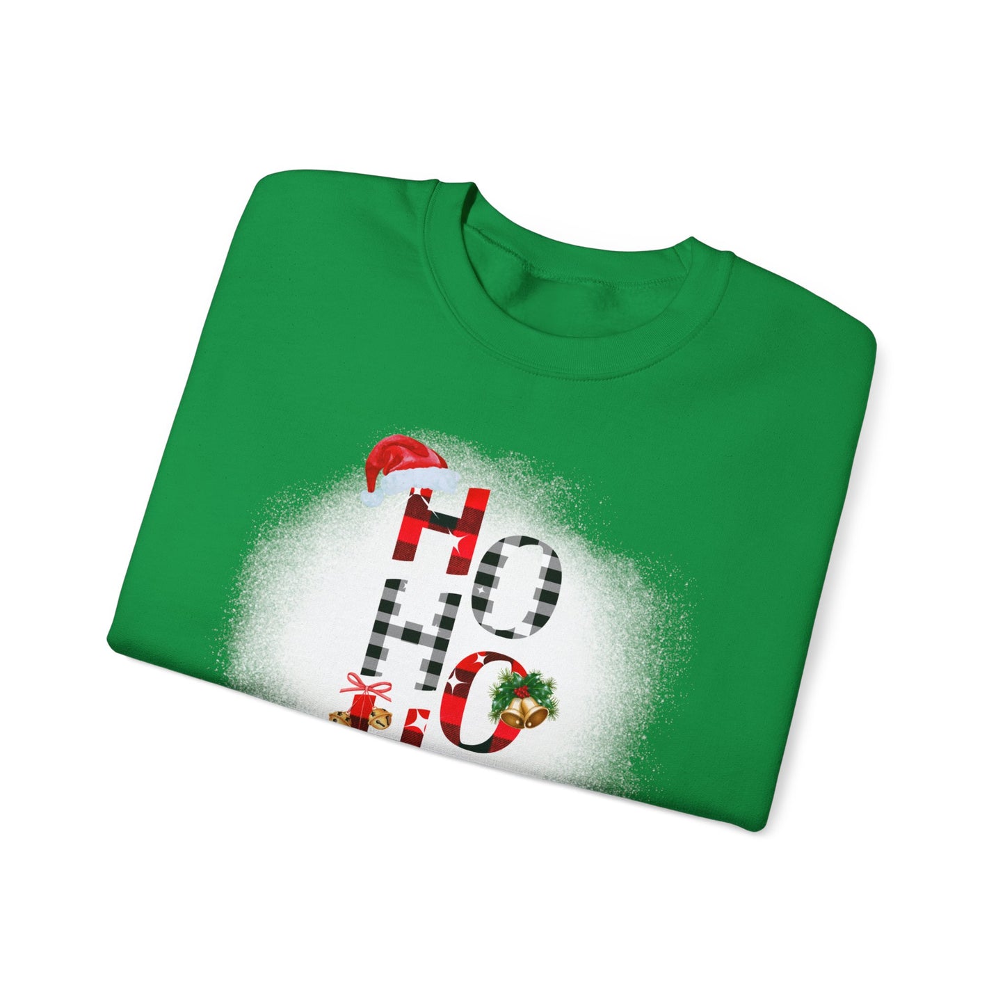 Unisex Heavy Blend™ Crewneck "Ho Ho Ho" Graphic Sweatshirt