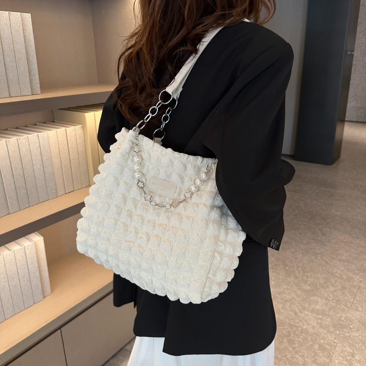 Bubble Textured Tote Bag - In Style Chics Boutique LLC
