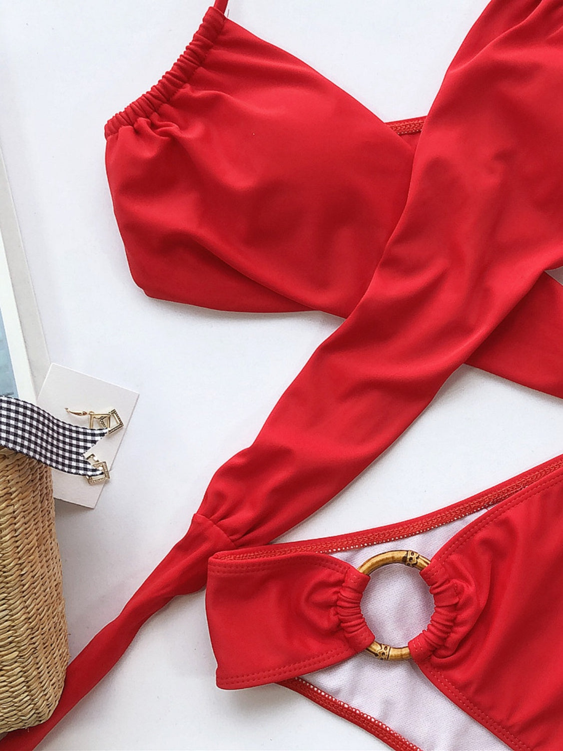 Halter Neck Two-Piece Bikini Set Also in Black! - In Style Chics Boutique LLC