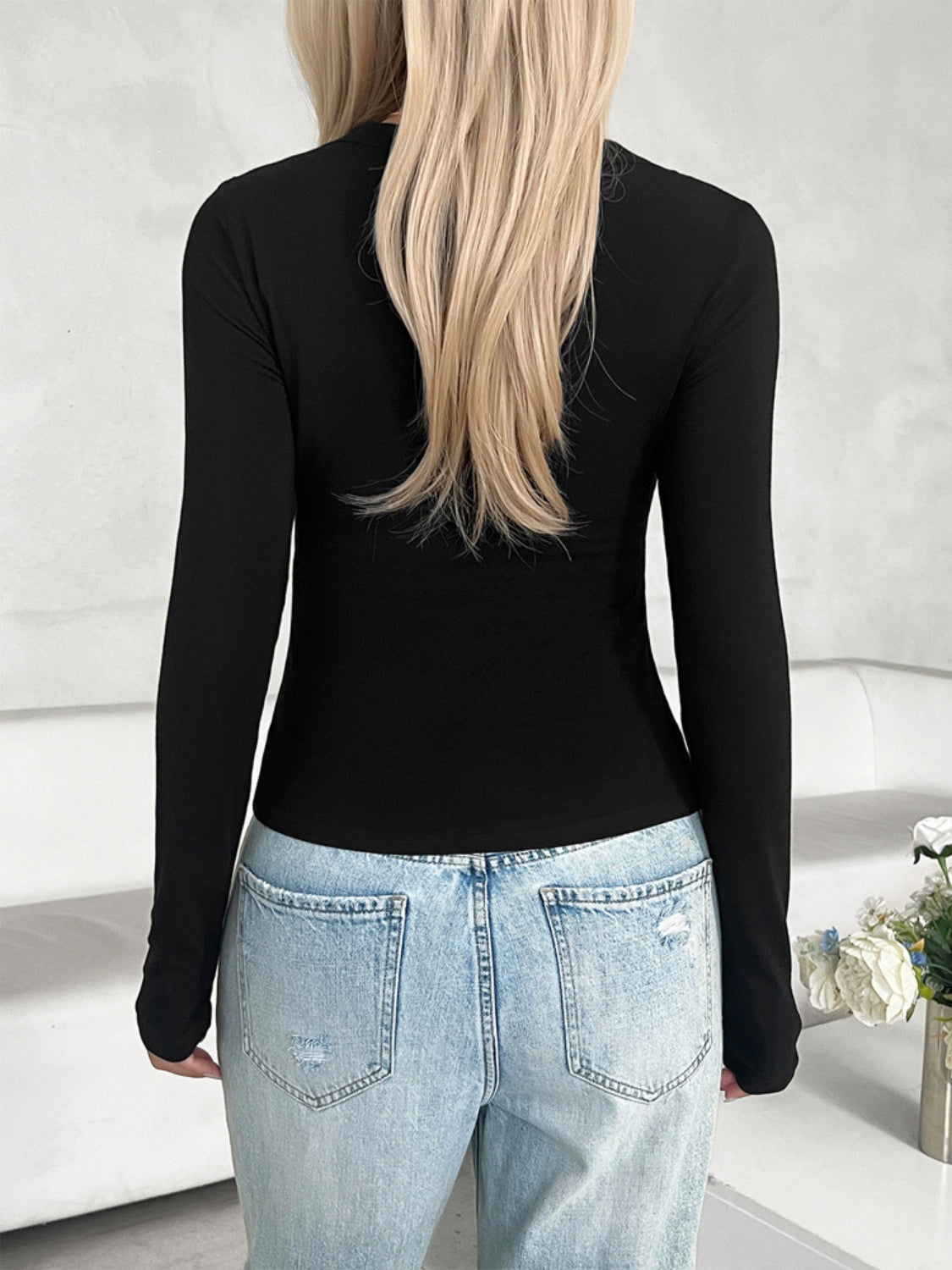 Lovelet V-Neck Long Sleeve T-Shirt - In Style Chics Boutique LLC