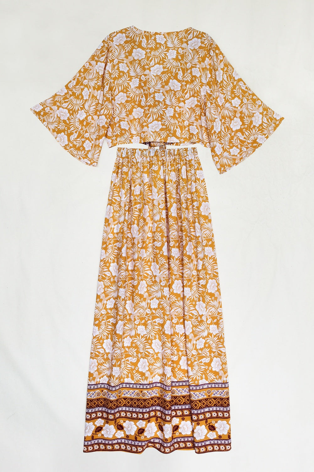 Printed Half Sleeve Top and Slit Skirt Set - More Colors! - In Style Chics Boutique LLC