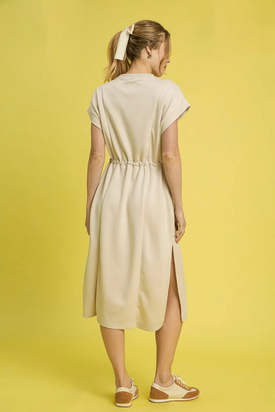 Side Slit Short Sleeve Midi Tee Dress - In Style Chics Boutique