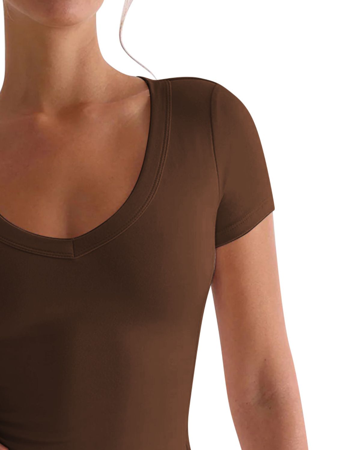 Lovelet Scoop Neck Short Sleeve T-Shirt - In Style Chics Boutique LLC