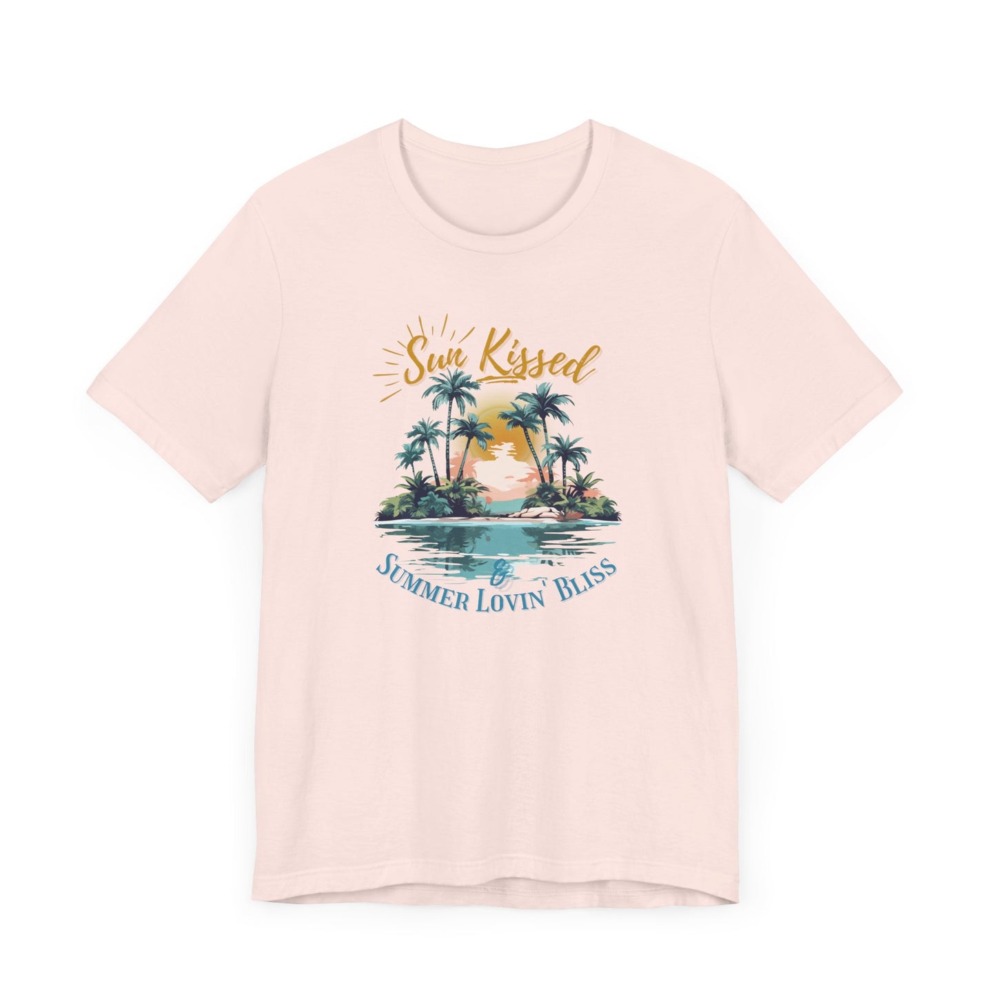 Printed Beach Tee- Sun Kissed & Summer Lovin' Bliss- In Style Chics Boutique Cute Graphic T-shirts