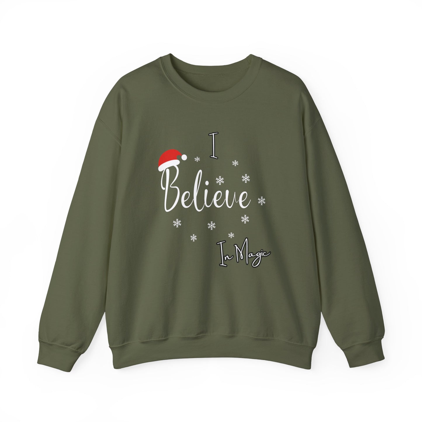 Unisex Heavy Blend™ Crewneck "Believe" Graphic Sweatshirt