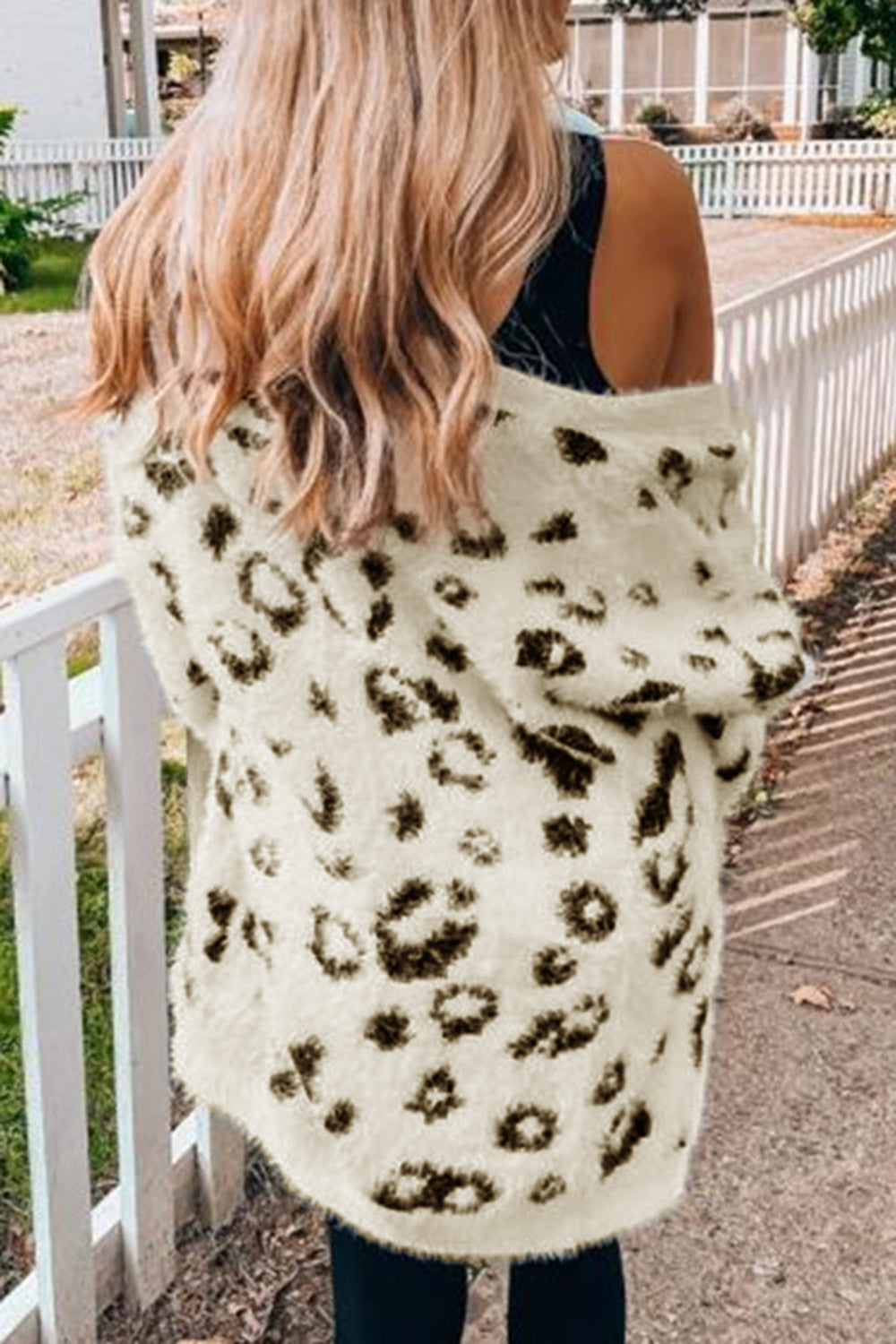 Leopard Open Front Cardigan with Pockets - In Style Chics Boutique LLC